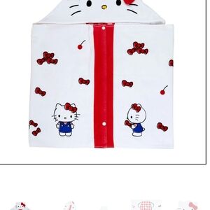 Sanrio Hello Kitty Hooded Towel with Polka Dots